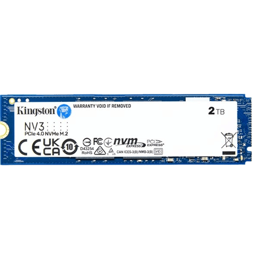 2TB Kingston NV3 M.2 2280 PCI Express 4.0 x4 NVMe Solid State Drive